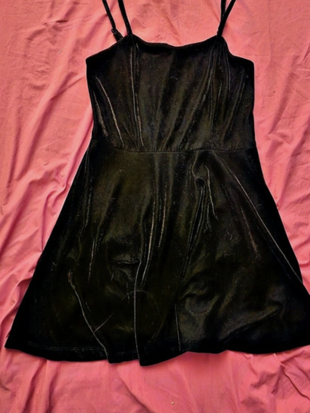 Joe Boxer Soft Velvet Black Mini Dress Size Medium
